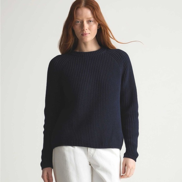 Quince Sweaters - Quince 100% Organic Cotton Fisherman Crew Sweater